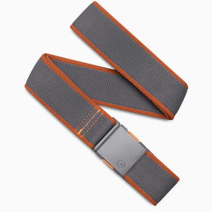 Gray belt with orange edges and a silver buckle on a white background | XSports