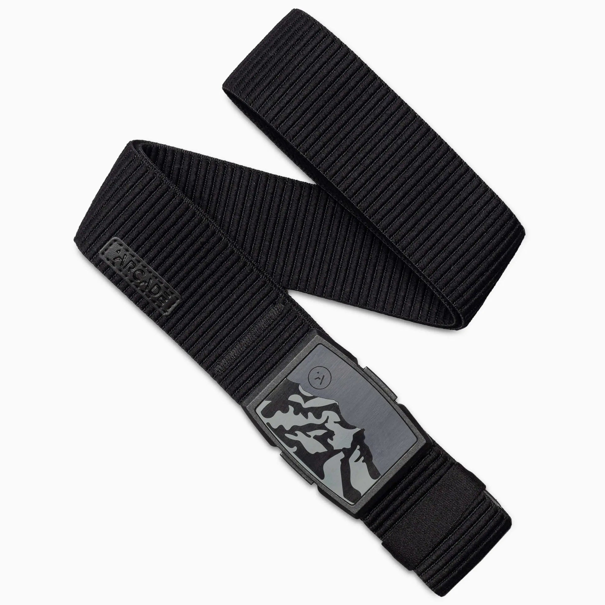 Black belt with a metallic buckle on a white background | XSports
