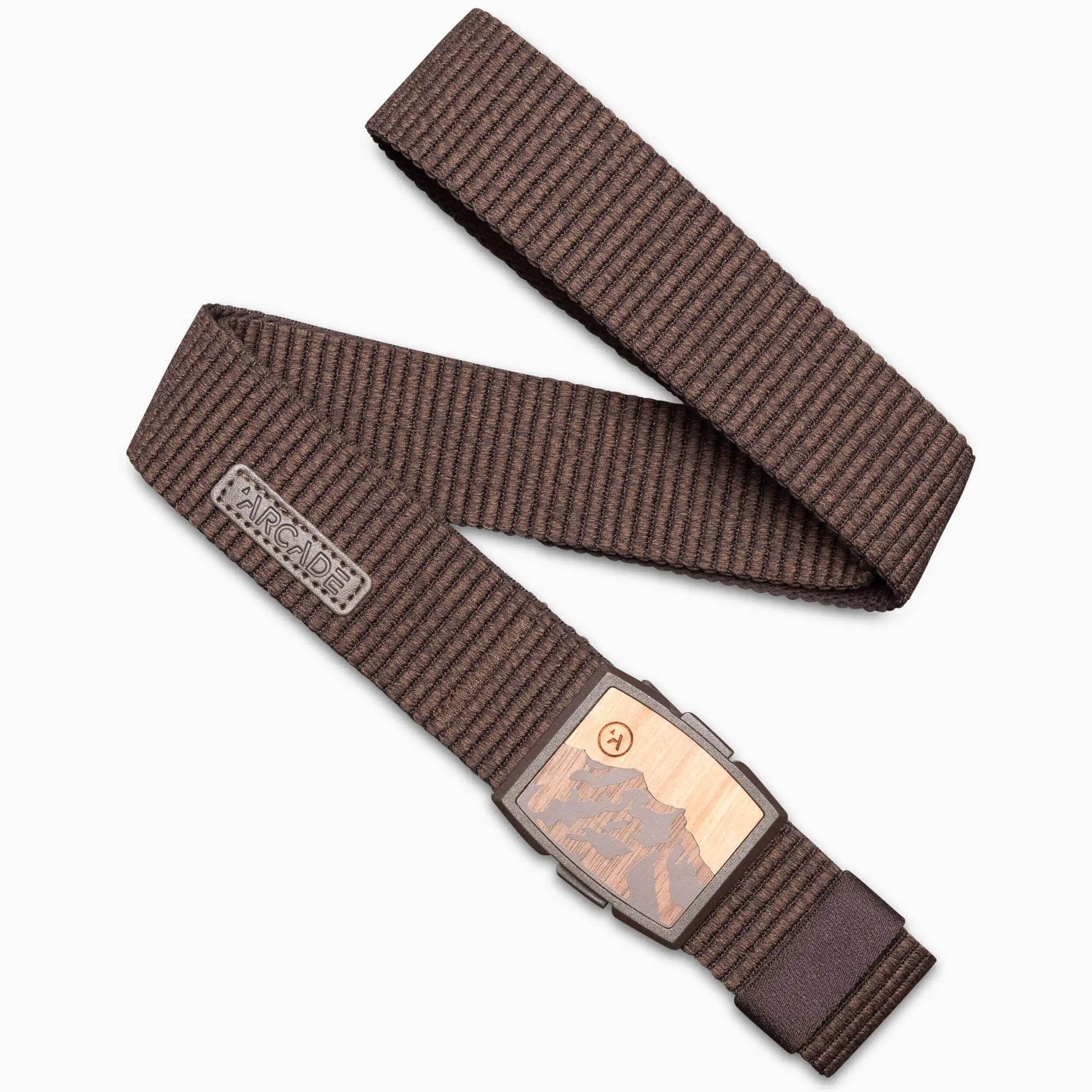 Brown belt with a metal buckle on a white background | XSports