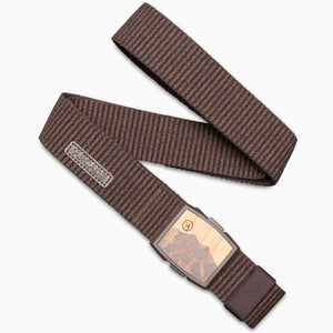 Brown belt with a metal buckle on a white background | XSports